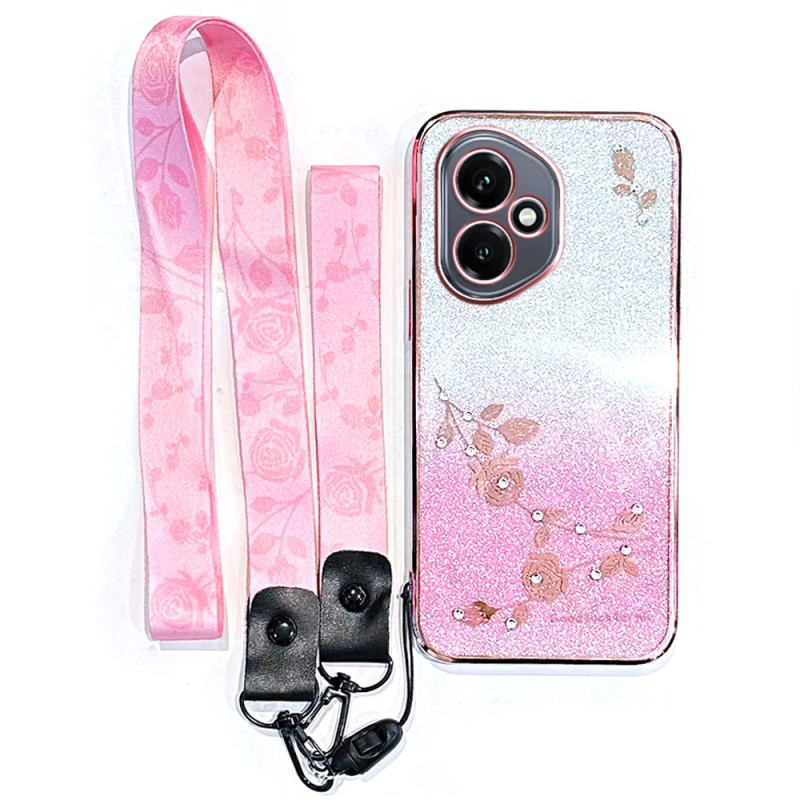 Honor 400 Funda de cristal y cordón KADEM