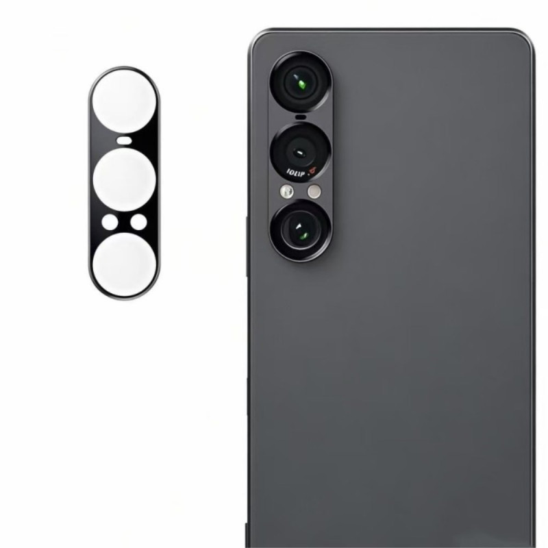 Lente protectora de cristal templado para Sony Xperia 1 VII (versión en negro)