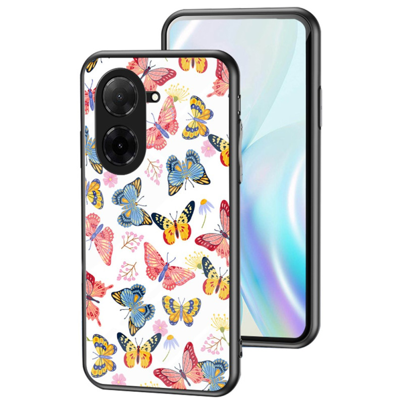 Funda Poco C71 Cristal Templado Mariposas