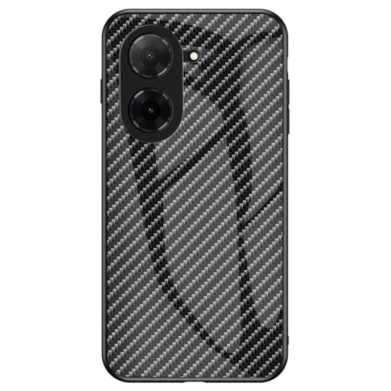 Poco C71 Funda
 de fibra de carbono y cristal templado
