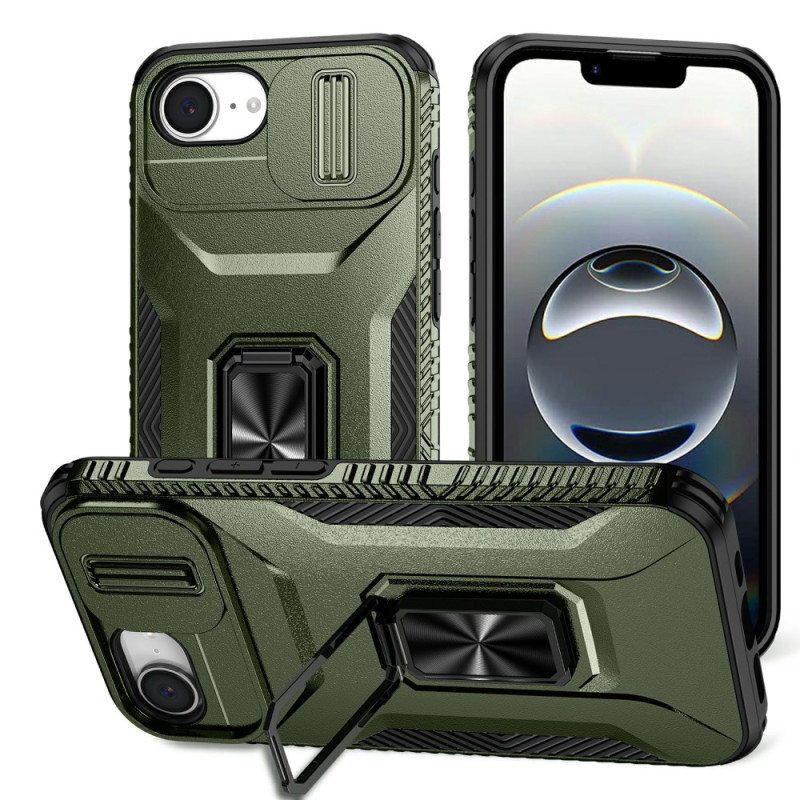 Funda robusta para iPhone 16E con protección para la cámara y soporte