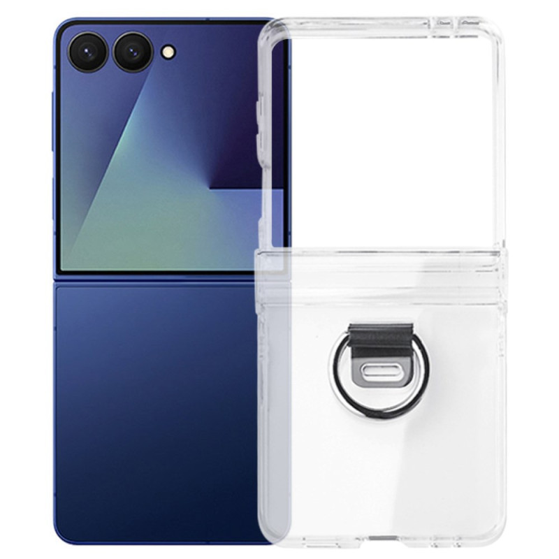 Funda transparente Samsung Galaxy Z Flip 7 con anillo de soporte
