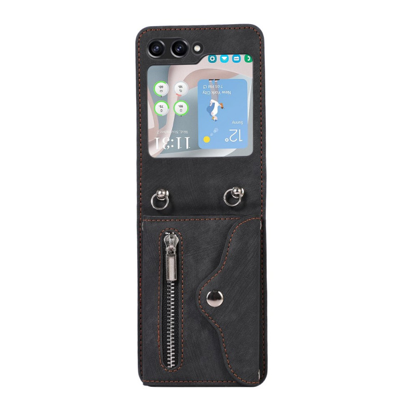 Funda Samsung Galaxy Z Flip 7 Cartera con colgante
y bandolera