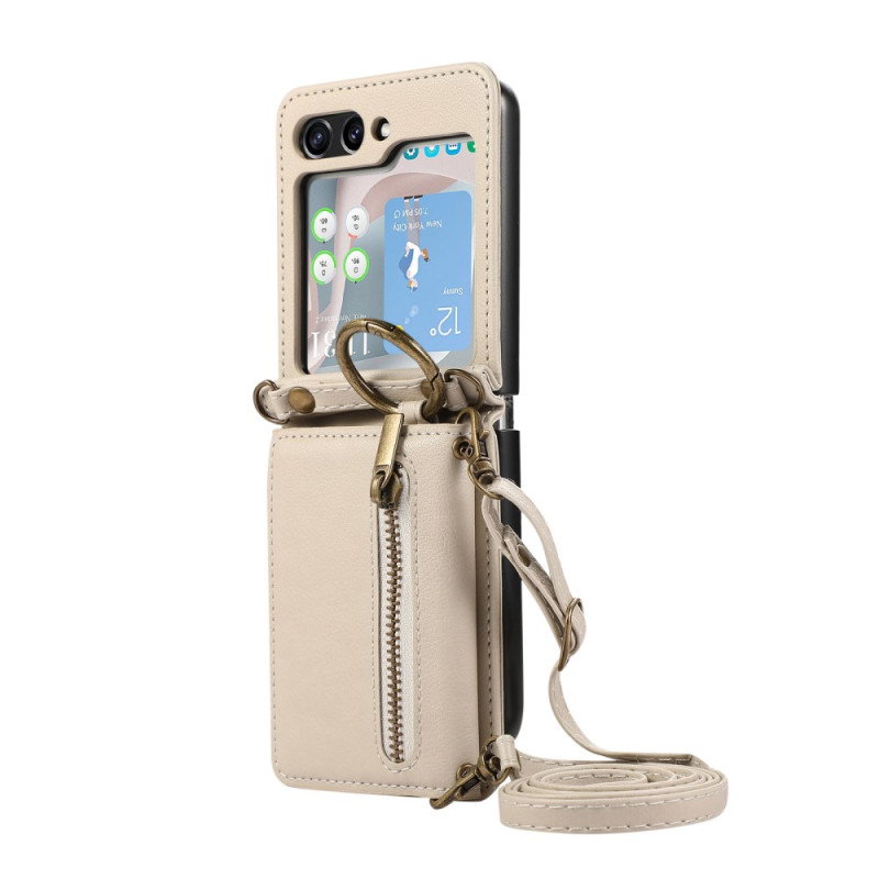 Samsung Galaxy Z Flip 7 Funda Cartera y Bandolera