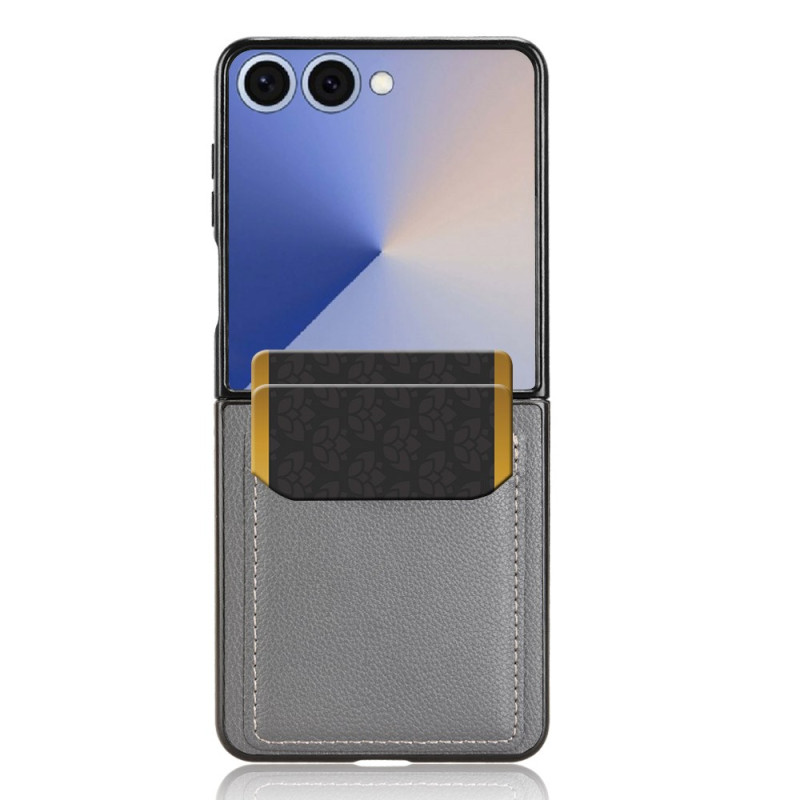 Samsung Galaxy Z Flip 7 Funda de piel estilo tarjetero