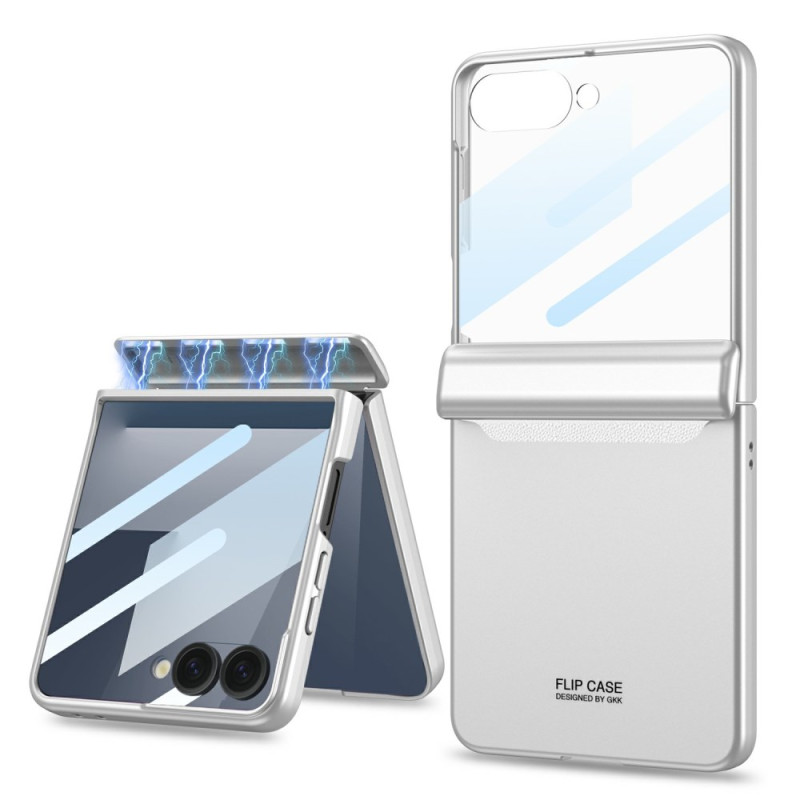 Funda con bisagra magnética y película protectora de pantalla Samsung Galaxy Z Flip 7 5G