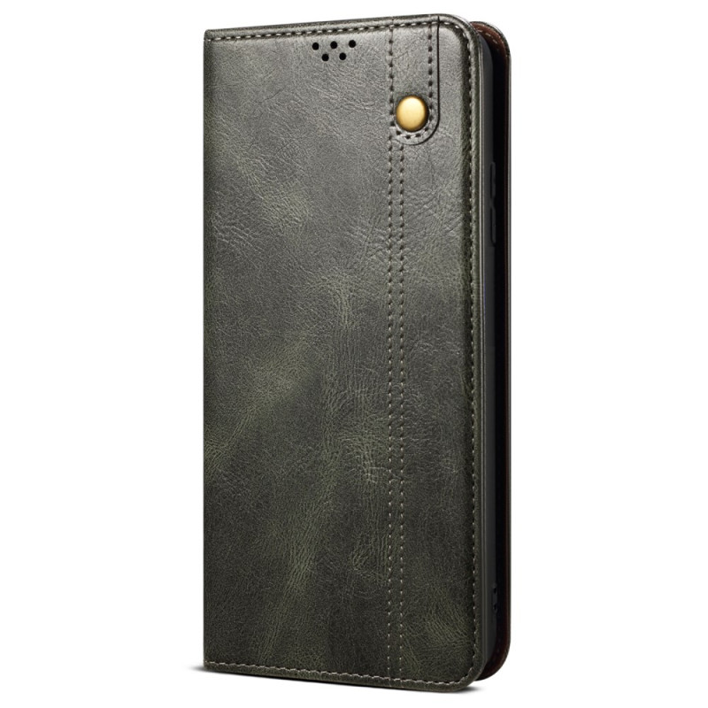 Flip Cover Poco F7 Efecto Cuero Encerado