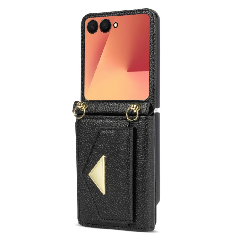 Samsung Galaxy Z Flip 7 Funda Tarjetero y Colgante