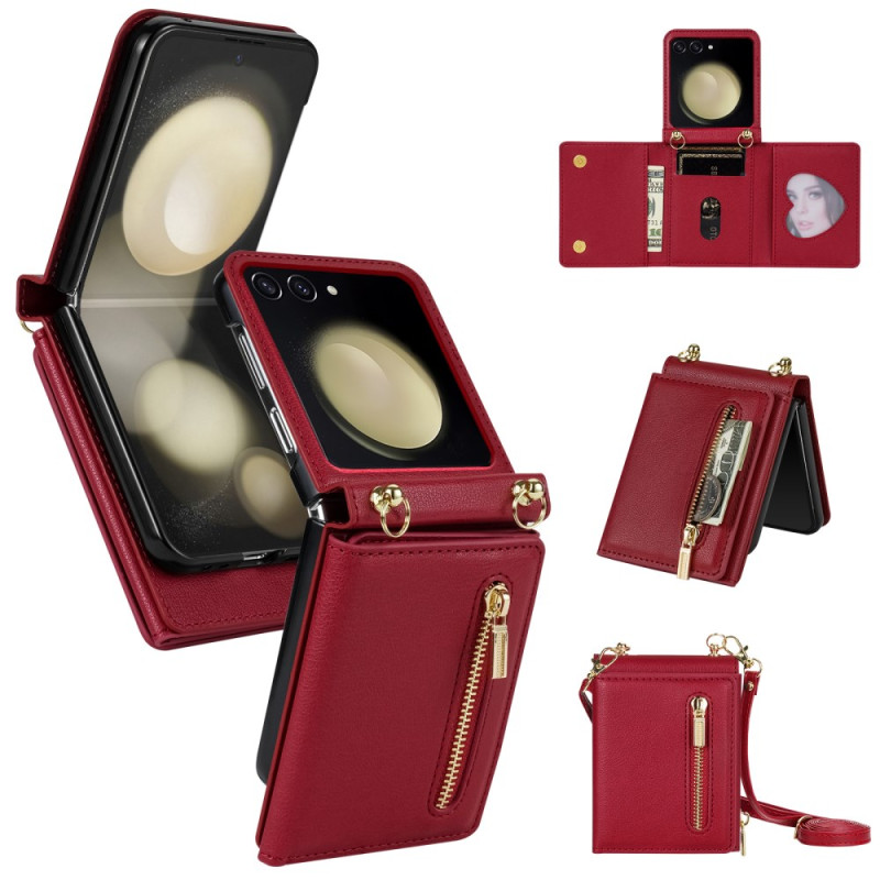 Funda y bandolera Samsung Galaxy Z Flip 7 RFID para cartera