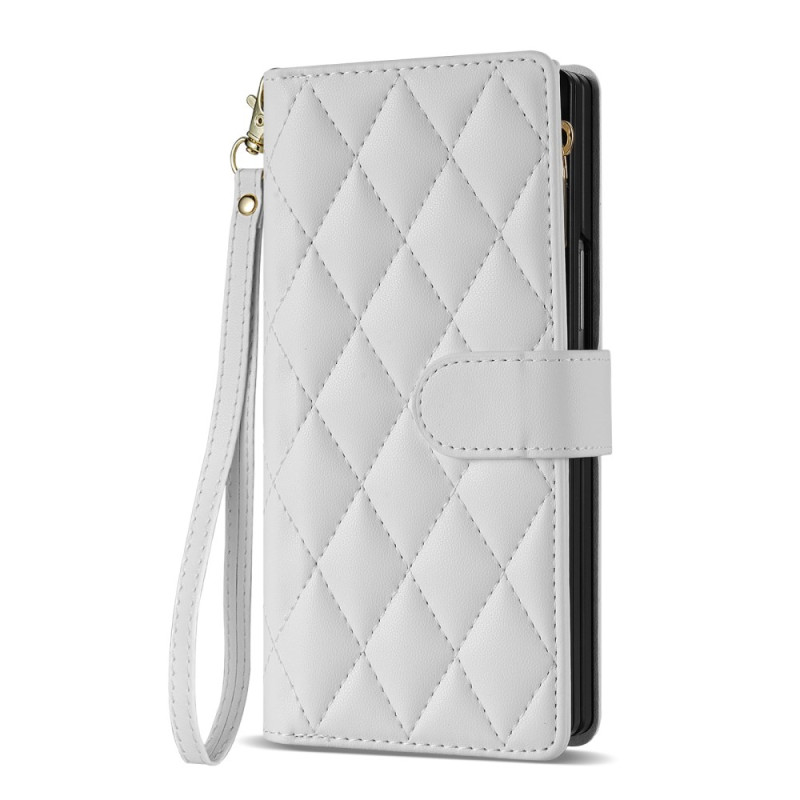 Funda acolchada Samsung Galaxy Z Fold 7 con colgante
 para el hombro y cordón de seguridad