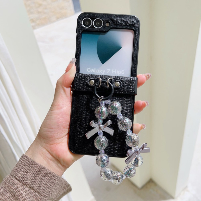 Funda Samsung Galaxy Z Flip 7 FE / Z Flip 6 Piel de imitación y Dragón de Fantasía