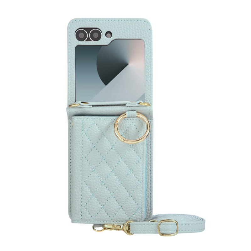 Samsung Galaxy Z Flip 7 FE / Z Flip 6 Funda acolchada con colgante
para el hombro