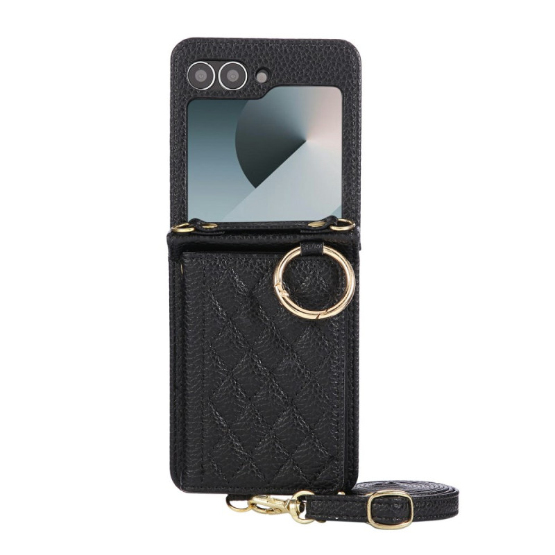 Samsung Galaxy Z Flip 7 FE / Z Flip 6 Funda acolchada con colgante
para el hombro