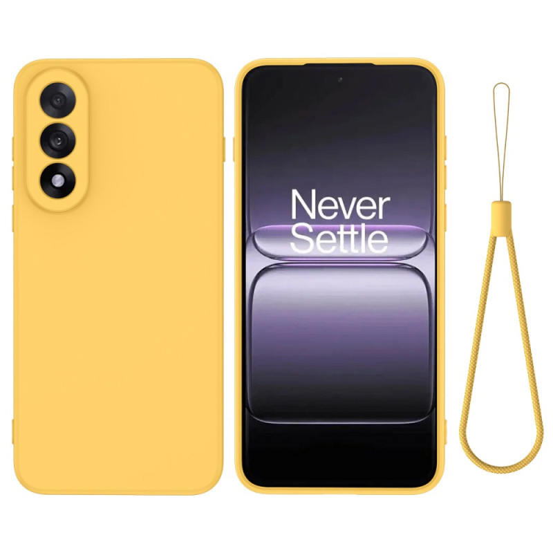 Funda de silicona líquida con cordón para OnePlus Nord 5