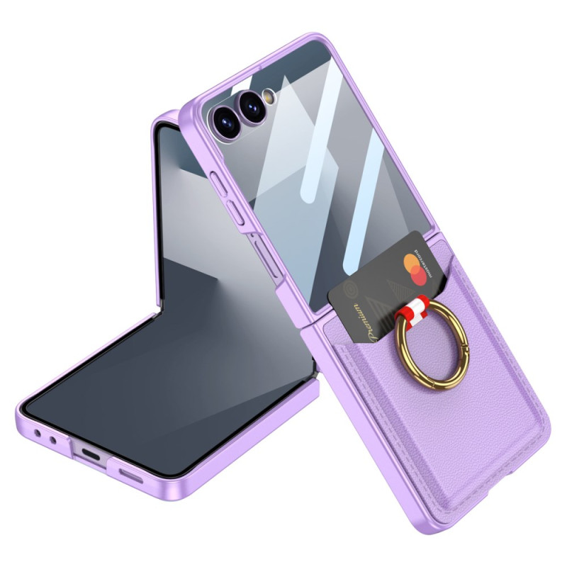 Funda Samsung Galaxy Z Flip 7 ANILLO Y PORTA TARJETAS