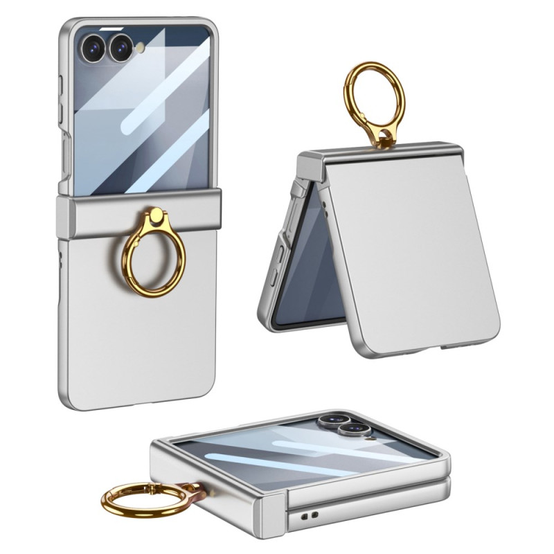 Samsung Galaxy Z Flip 7 Classic Funda GKK Anillo de soporte