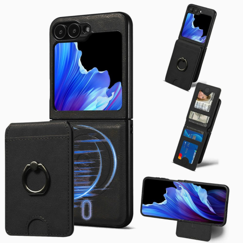 Funda magnética Samsung Galaxy Z Flip 7 FE / Z Flip 6 con tarjetero extraíble