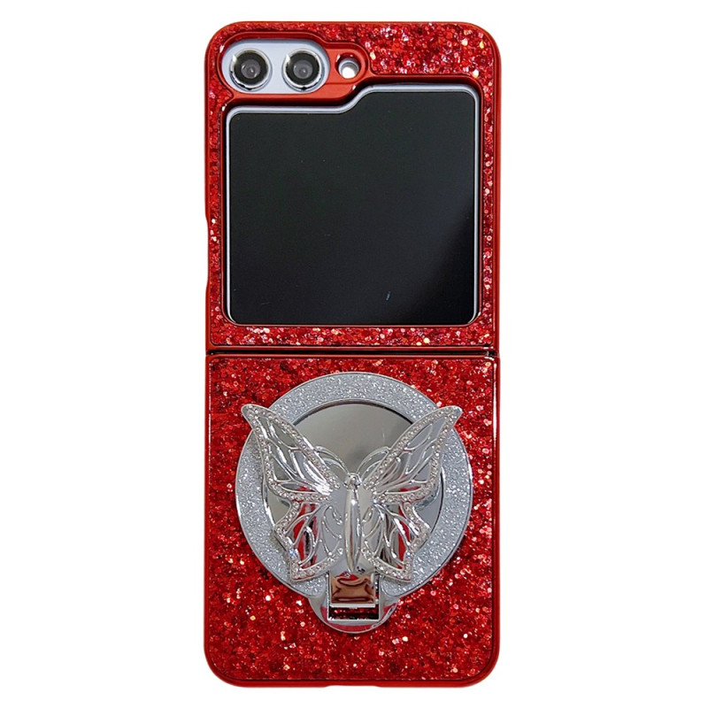 Funda Samsung Galaxy Z Flip 7 FE / Z Flip 6 Butterfly-Support Strass
