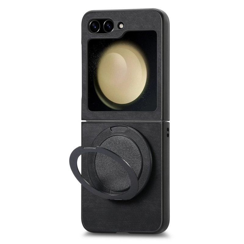 Funda Samsung Galaxy Z Flip 7 FE / Z Flip 6 Efecto Gamuza con Soporte Giratorio
