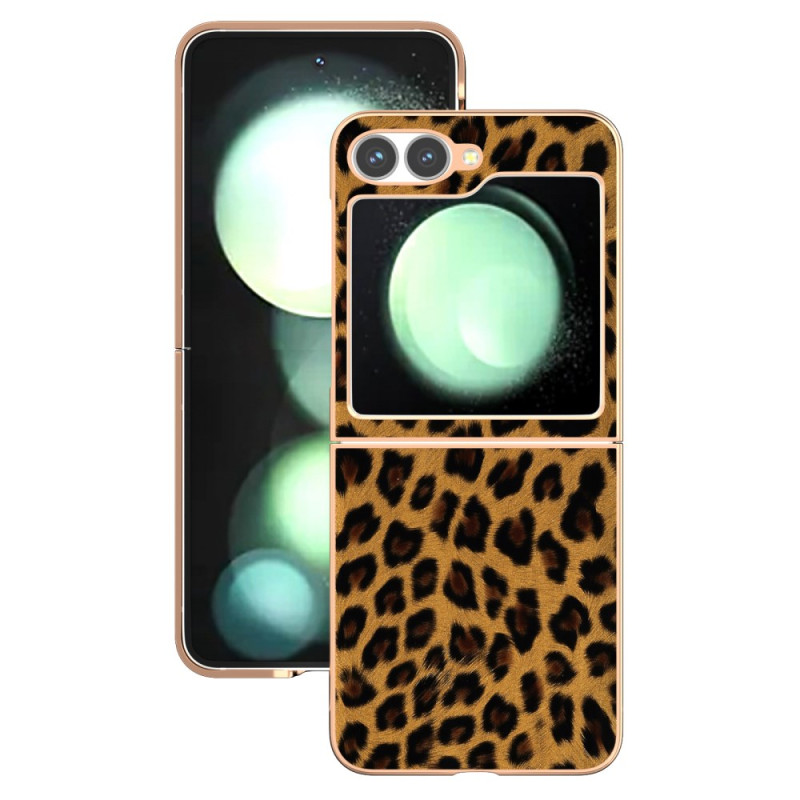 Funda con diseño de leopardo para Samsung Galaxy Z Flip 7 FE / Z Flip 6