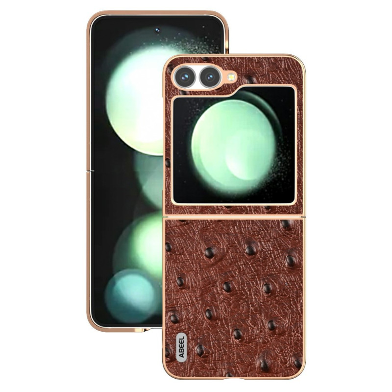 Funda con textura de avestruz para Samsung Galaxy Z Flip 7 FE / Z Flip 6