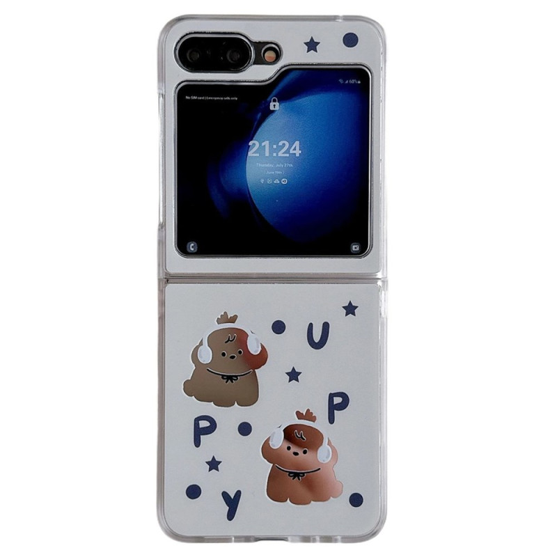Samsung Galaxy Z Flip 7 FE / Z Flip 6 Funda para perro o gato con colgante

