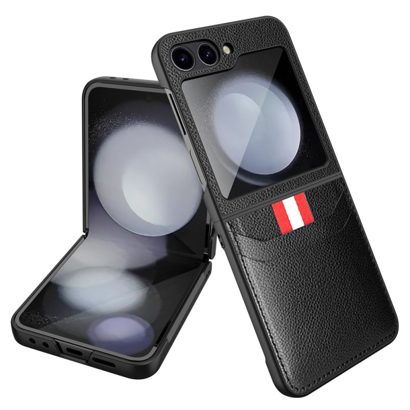 Funda Samsung Galaxy Z Flip 7 FE / Z Flip 6 Lichi Textura Tarjetero