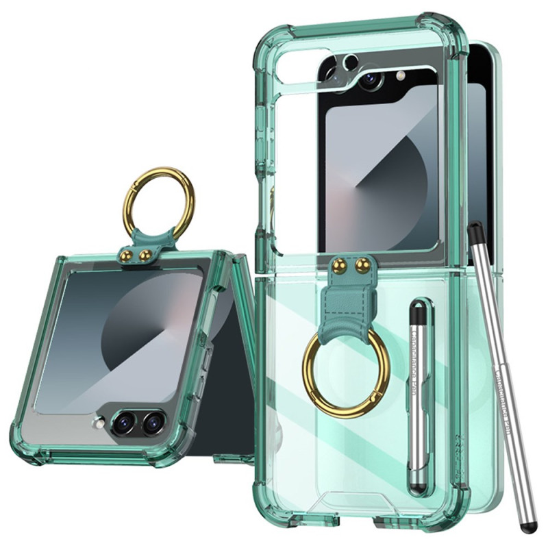 Funda Samsung Galaxy Z Flip 7 FE / Z Flip 6 Ring-Support y Stylus