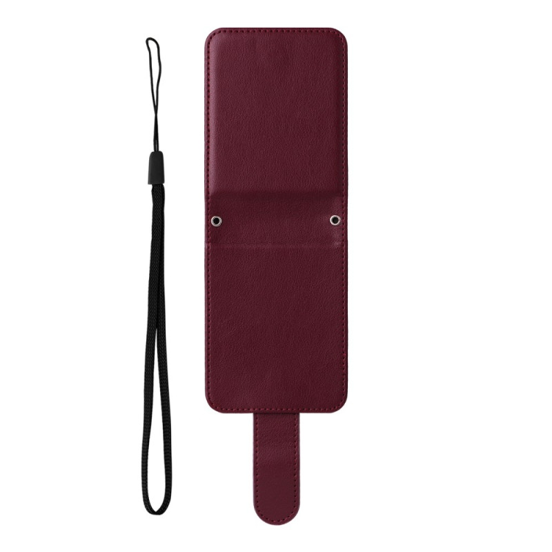 Samsung Galaxy Z Flip 7 FE / Z Flip 6 Funda de tarjeta efecto piel