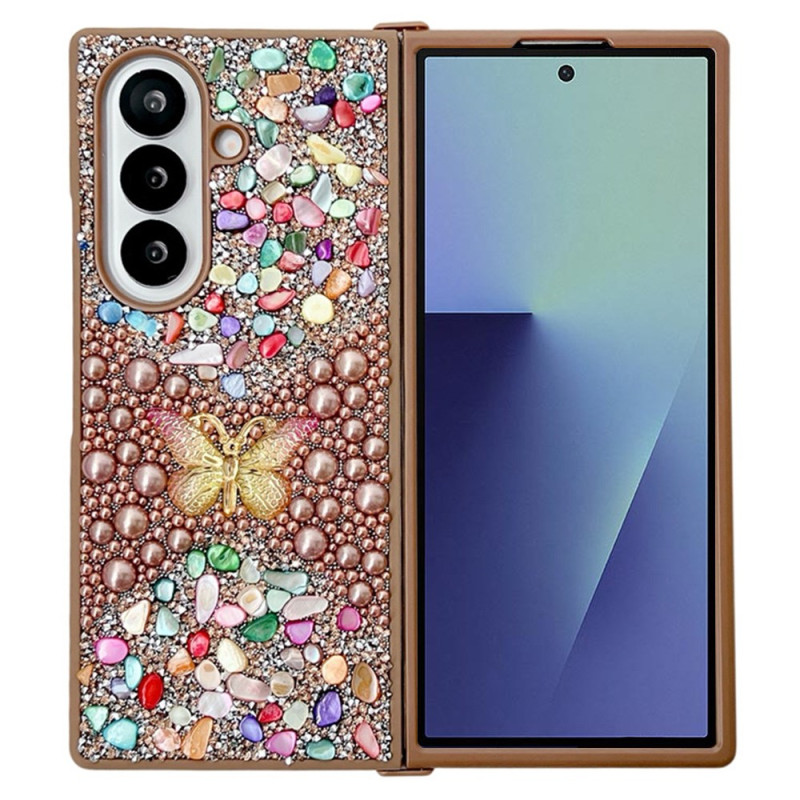 Funda Samsung Galaxy Z Fold 7 Butterfly Strass