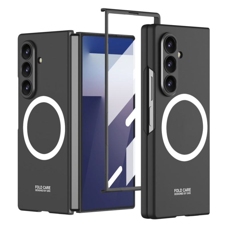 Funda magnética para Samsung Galaxy Z Fold 7 con protector de pantalla de cristal templado