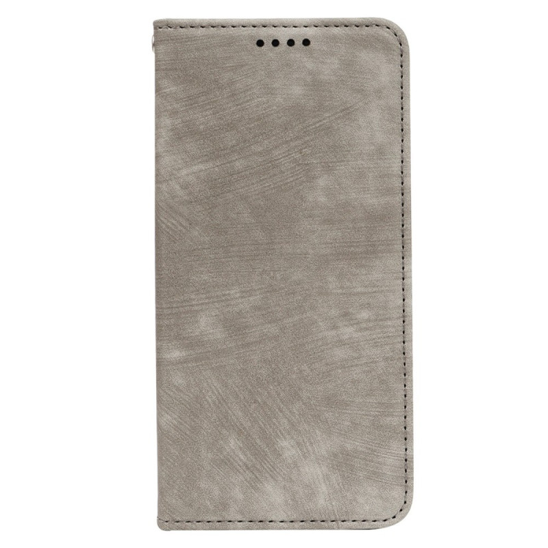 Flip Cover Oppo Reno 14 F 5G Vintage Efecto Gamuza