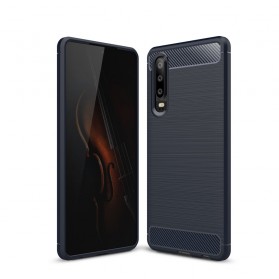 Funda de fibra de carbono cepillada para el Huawei P30