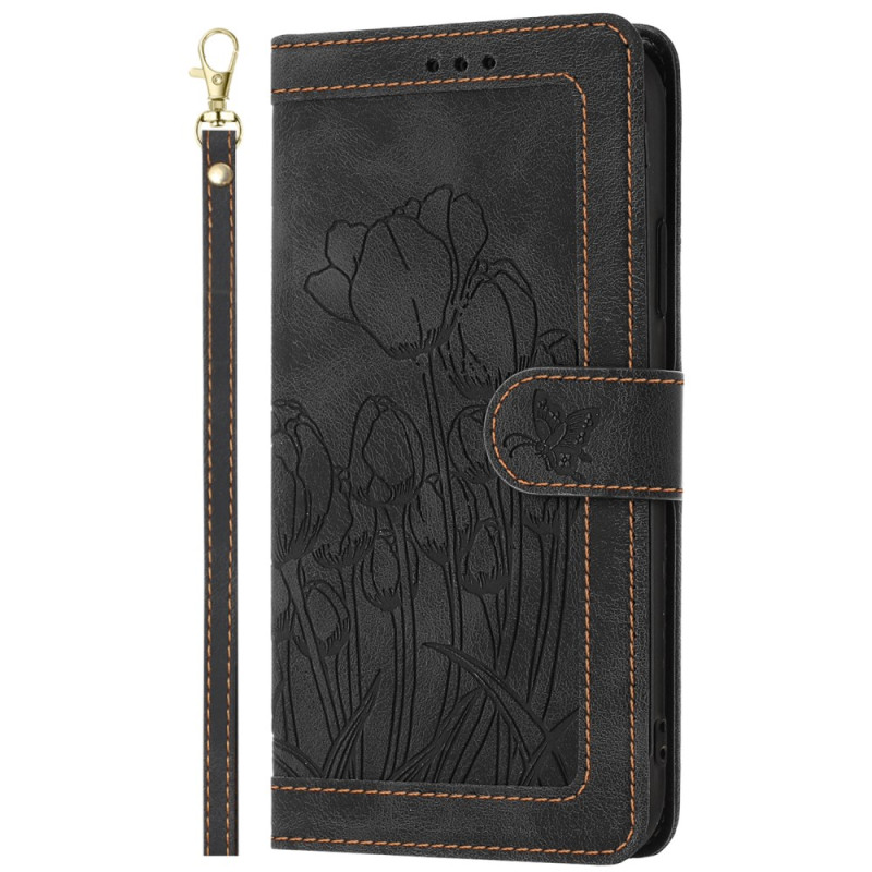 Funda Oppo Reno 14 F 5G Floral Efecto Gamuza