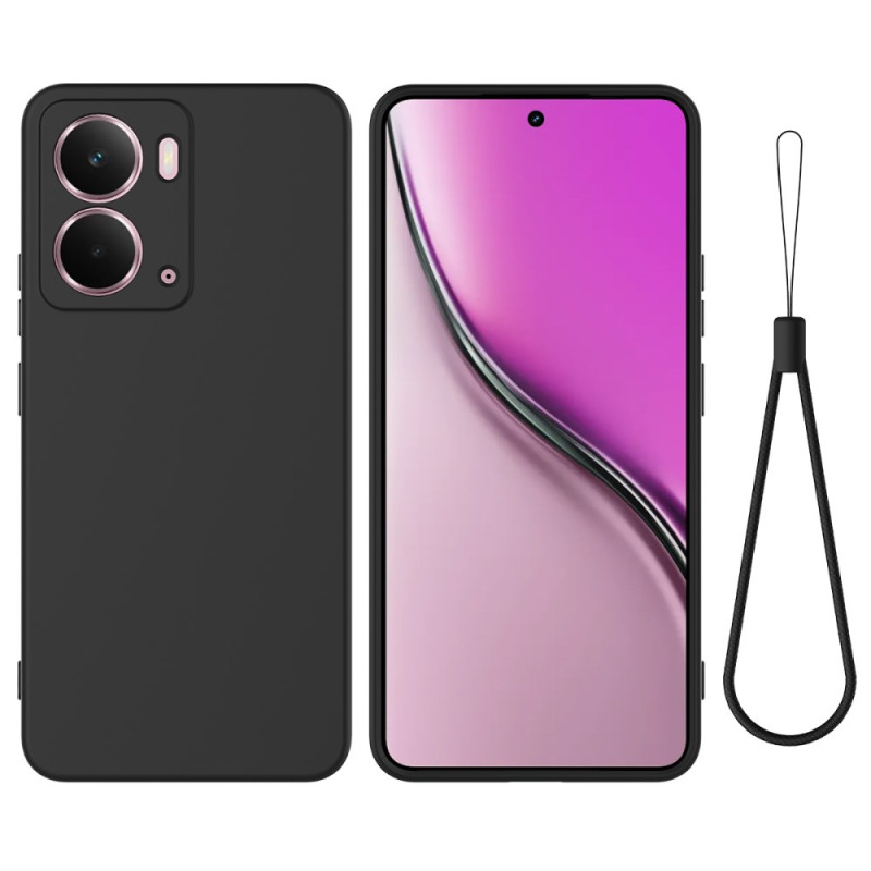 Realme P3 5G Funda de silicona líquida con cordón