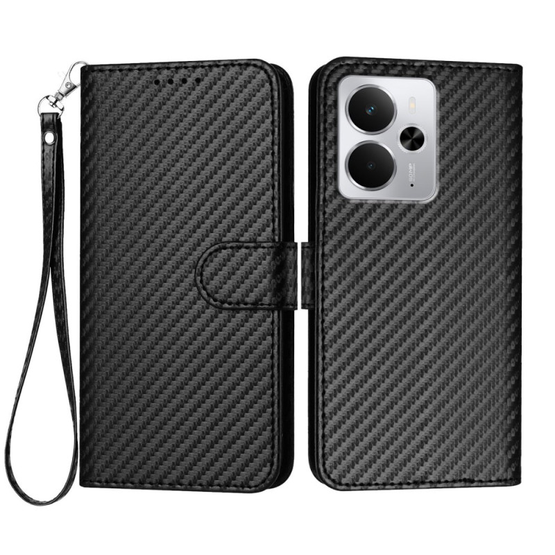 Realme 14 5G / P3 5G Funda de cordón de fibra de carbono
