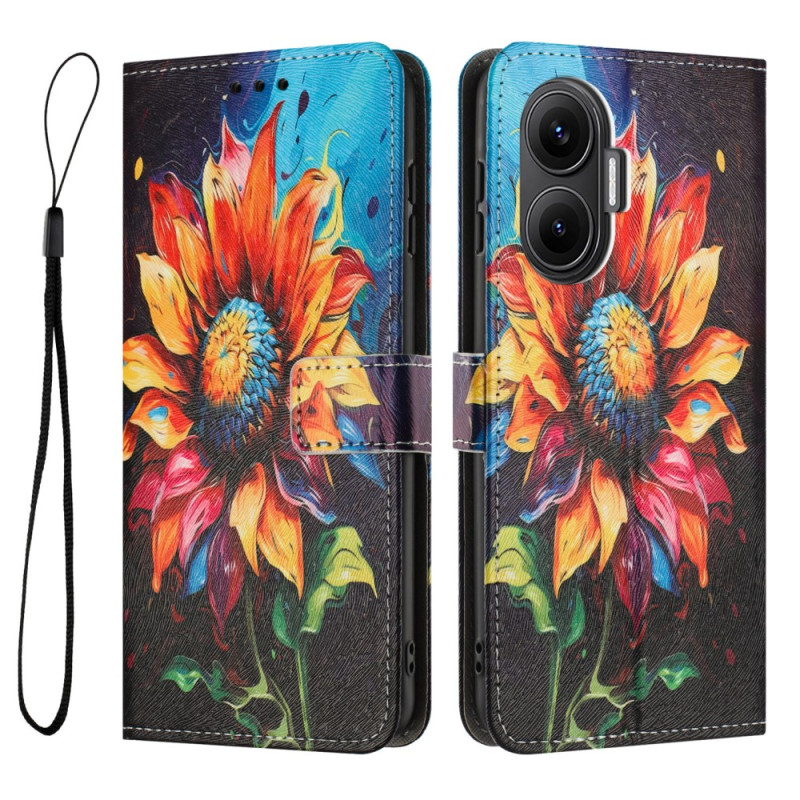 Funda Poco F7 Pintura Girasol
