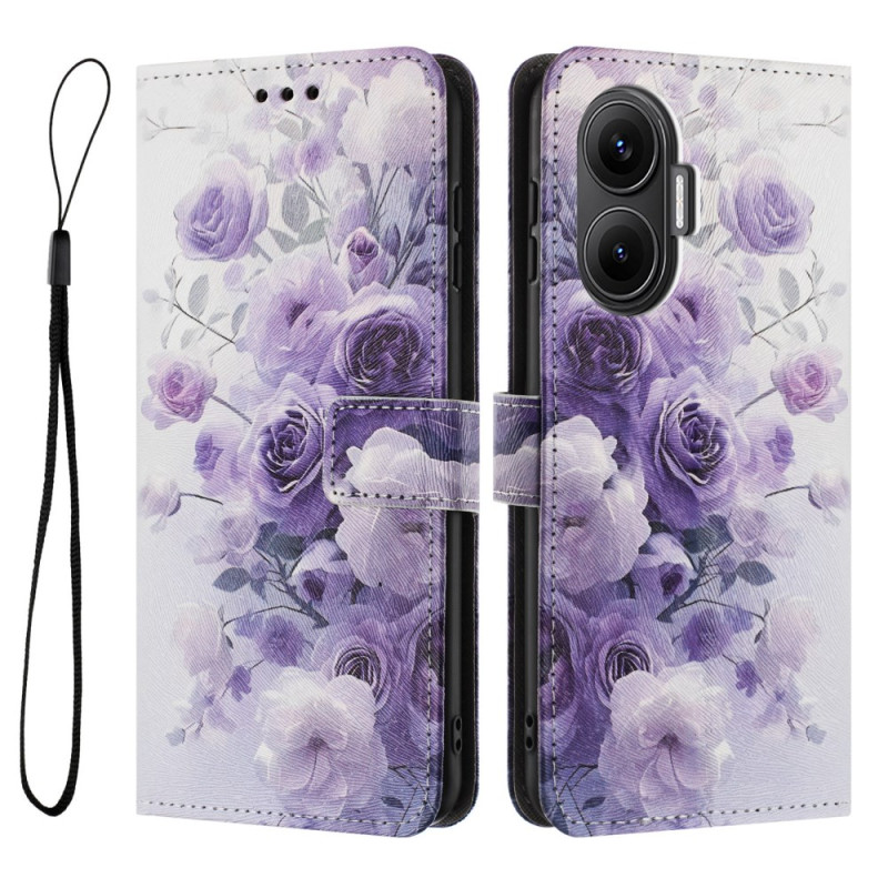 Funda Poco F7 Purple Roses