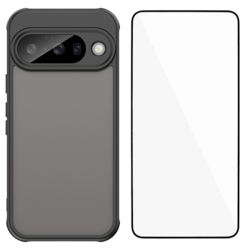 Funda Google Pixel 10 esmerilada con película protectora de pantalla