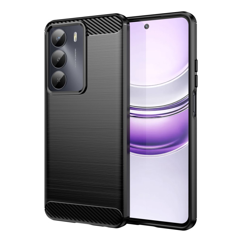 Funda
 de fibra de carbono cepillada del Realme 14X 5G