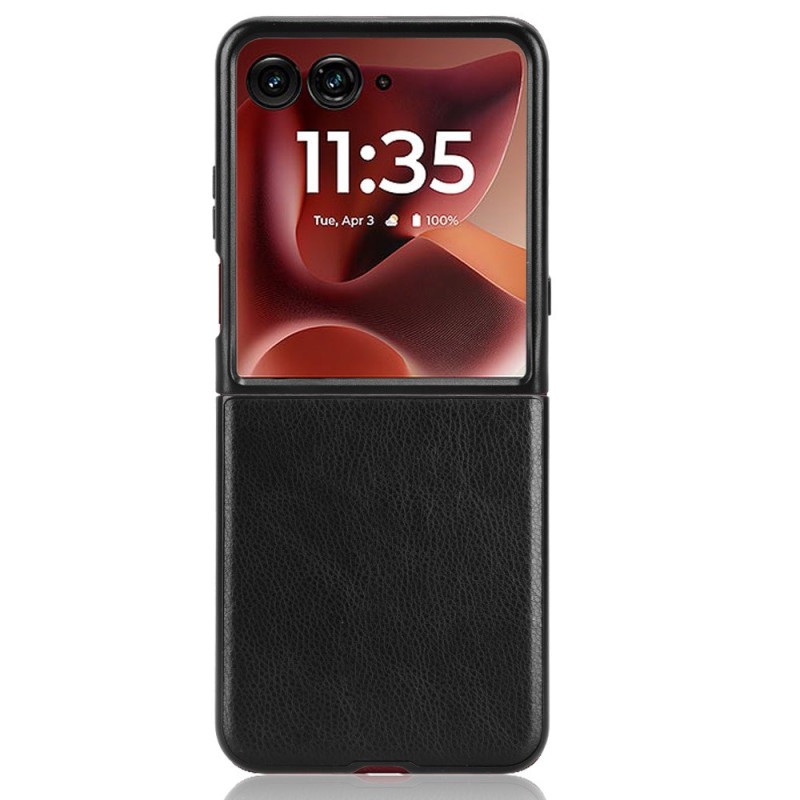 Funda para Motorola Razr 60 Ultra Efecto Cuero Litchi