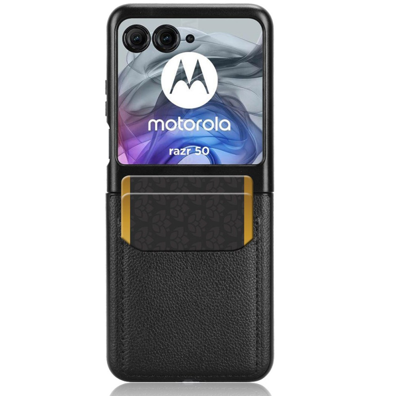 Funda de piel Motorola Razr 60 con tarjetero