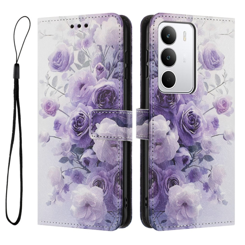 Realme C71 Funda Flor Morada