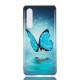 Huawei P30 Butterfly Funda Azul Fluorescente