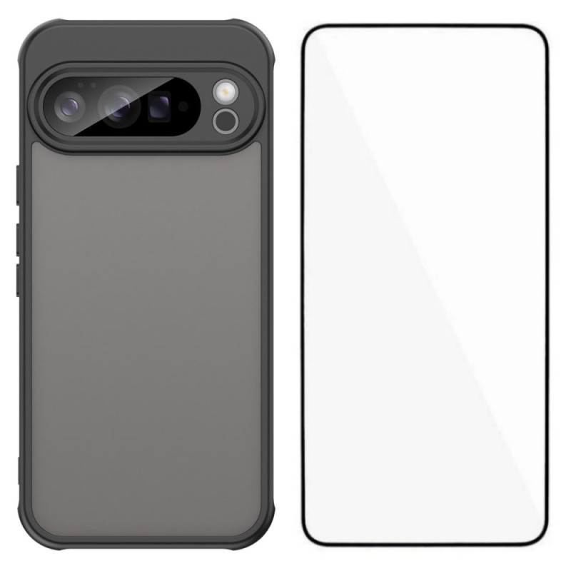 Funda híbrida Google Pixel 10 Pro XL con protector de pantalla de cristal templado