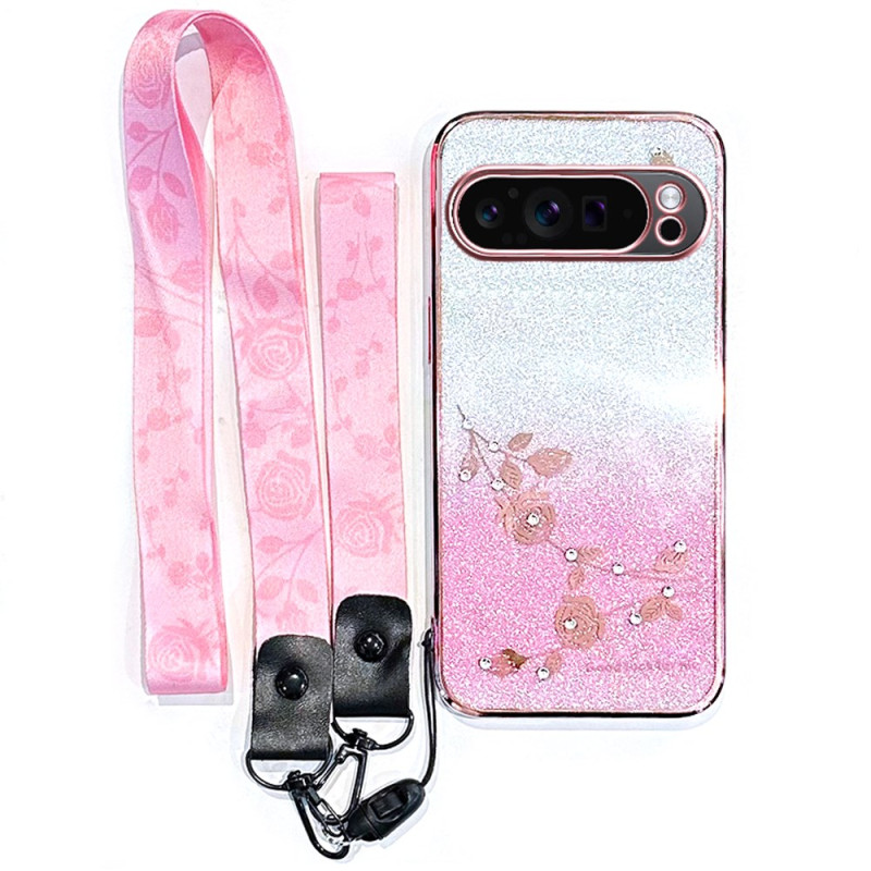 Funda de cordón con estrás para Google Pixel 10 Pro XL KADEM