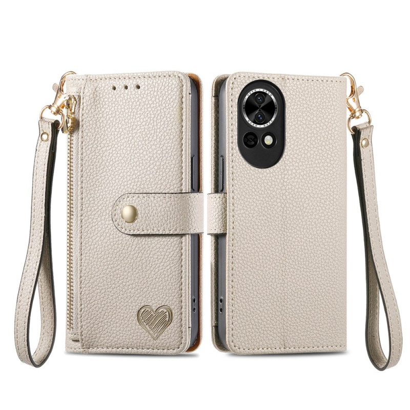 Funda Huawei Nova 13 Wallet RFID y Corazón