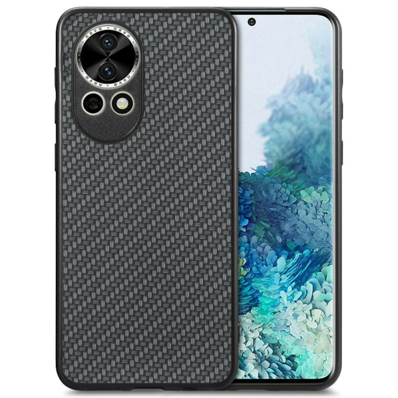 Funda Huawei Nova 13 con textura de fibra de carbono