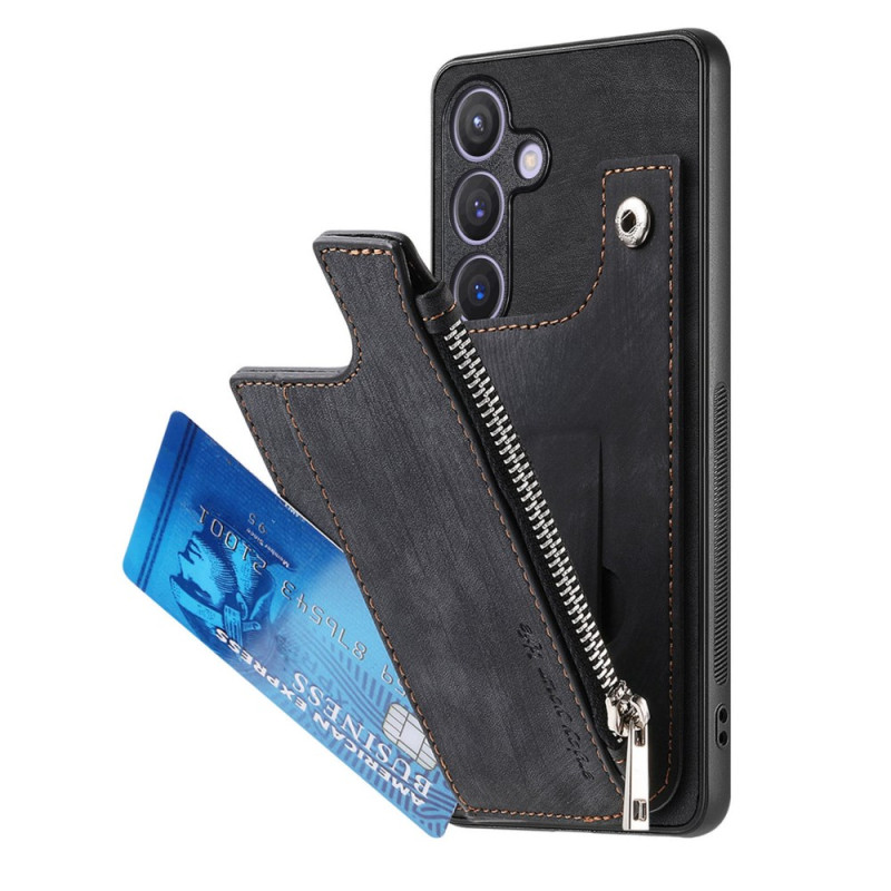 Samsung Galaxy A05s Funda Tarjetero y Soporte Efecto Gamuza