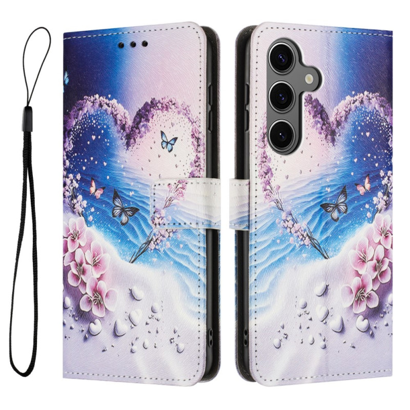 Samsung Galaxy S25 FE Funda Corazón y Mariposas